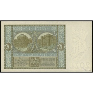 20 złotych 1.09.1929, seria DN, numeracja 0982012, Luco...