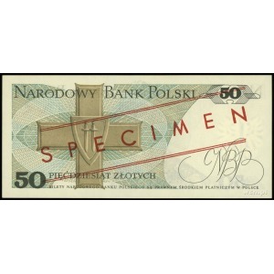 50 złotych 9.05.1975, czerwone ukośne nadruki “WZÓR” / ...