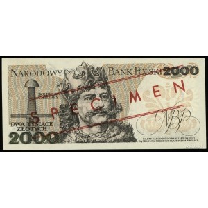 2.000 złotych 1.06.1979, czerwone ukośne “WZÓR” / “SPEC...
