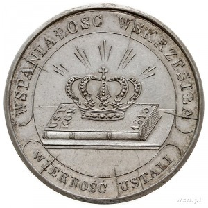medal koronacyjny Mikołaja I z 1829 r., zaprojektowany ...