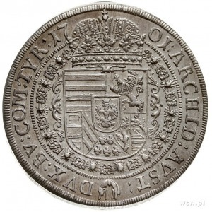 Leopold I 1657-1705, talar 1701, Hall, srebro 28.85 g, ...