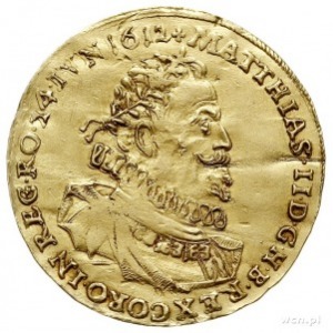 Maciej II 1612-1619, dwudukat koronacyjny 1612, Aw: Pop...