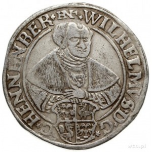 Wilhelm VI 1492-1559, talar (24 grosze) 1558, Schleusin...