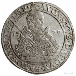 August 1553-1586, talar 1572 HB, Drezno, srebro 29.24 g...