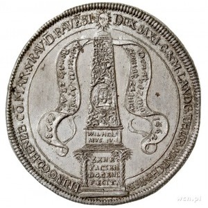 Wilhelm 1640-1662, talar 1662, Weimar, wybity z okazji ...