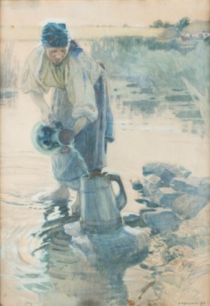 Apoloniusz Kędzierski, NA STAWIE, 1916