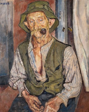 Mela Muter Maria Melania Mutermilch, PORTRET MĘŻCZYZNY Z&nbsp;FAJKĄ, 1925