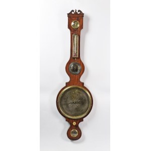 Wall barometer, with mercury thermometer