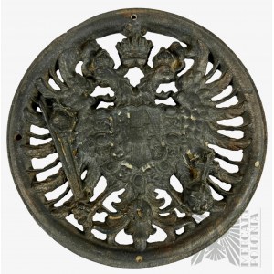 Austro-Hungarian Cast Iron Eagle Placard.