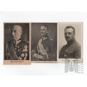 II RP - Set of Postcards with Polish Generals