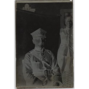 II RP - Glasnegativfotografie - Porträt von General Polish