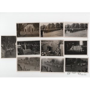 PSZnZ - Set of 10 Photographs from the funeral of Wladyslaw Sikorski Newark 16.02.43