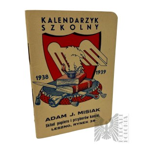 II RP Kalendarzyk szkolny 1938/1939, Adam Misiak Leszno&nbsp;