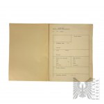 II RP Dokument in blanco Komitet Krzyża i Medalu Niepodległości