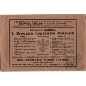 II RP - Leopold Gottlieb Umelecká karta Obálka 1. brigády légií