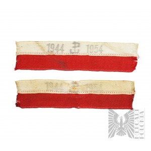 PSZnZ Home Army - two ribbons commemorating the Warsaw Uprising