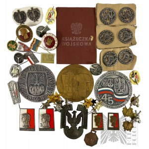 Volksrepublik Polen - Satz von Abzeichen, Medaillen, Auszeichnungen, Adlerabzeichen
