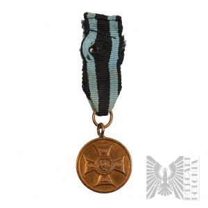 Poľská ľudová republika - Miniatúra bronzovej medaily za zásluhy na poli slávy