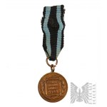 Poľská ľudová republika - Miniatúra bronzovej medaily za zásluhy na poli slávy