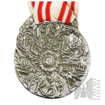PRL - Stilisierte Medaille Polonia Gesellschaft Winterspiele Zakopane 1986