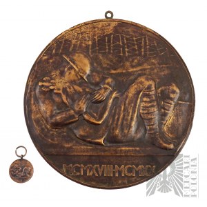 IIRP - Große seltene Gefallene Ehre 1918-1920 24cm Mint Placket