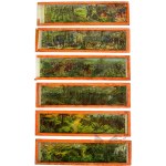 1WW Set of German 12 Military Pictures on Glass.