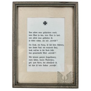 2WW - German Poem on those Lost in Battle