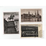 2WW- Set of 7 German postcards with interesting stamps, 1931-41