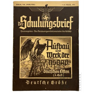 2WŚ Niemiecka NSDAP Gazeta Der Schulungsbrief, 7. / 8., 1941