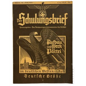 2WW Německé noviny NSDAP Der Schulungsbrief 1941