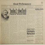 Johannes Brahms, Doppelkonzert für Violine und Violoncello in a-Moll, Tragische Ouvertüre, Vinyl