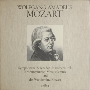 Wolfgang Amadeus Mozart, Sinfonien, Serenaden, Krönungskammermesse, Missa solemnis und andere, 5 x Vinyl im Etui