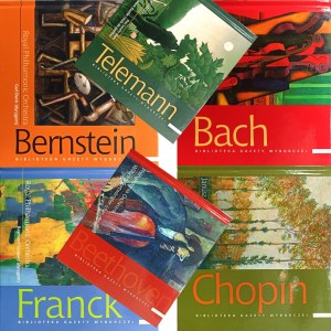 Set of 6 CDs of classical music: Bach, Chopin, Beethoven, Berstein, Telemann, Franck