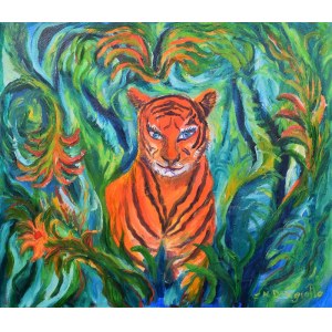 Zbigniew Maciej DOWGIAŁŁO (geb. 1961), Willkommen im Dschungel [Tiger King of the Jungle], 2005