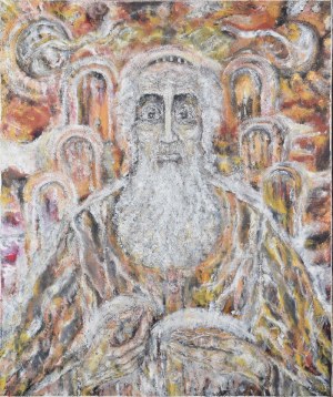 Zdzisław LACHUR (1920-2007), Żyd z monetami - z cyklu: Judaica 2002