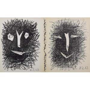 Pablo PICASSO (1881-1973), Zwei Masken - Umschlag