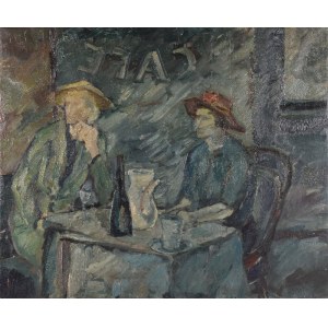 PAINTER UNSPECIFIED, 2ND HALF. 20th c., Cafe, 1969