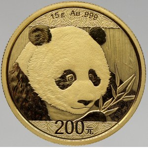 Asie - Čína, 200 yuan 2018 Panda