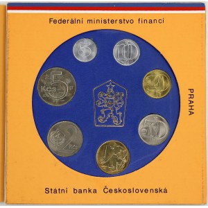 Sady mincí ČSSR - ČSFR - ČR, Sada oběžných mincí 1986