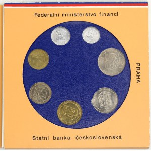 Sady mincí ČSSR - ČSFR - ČR, Sada oběžných mincí 1990