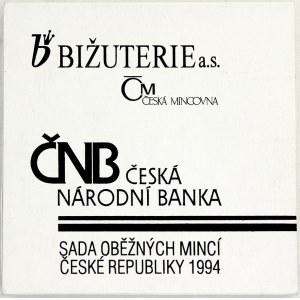 Sady mincí ČSSR - ČSFR - ČR, Sada oběžných mincí ČR 1994 - 3 mincovny