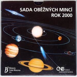 Sady mincí ČSSR - ČSFR - ČR, Sada oběžných mincí ČR 2000