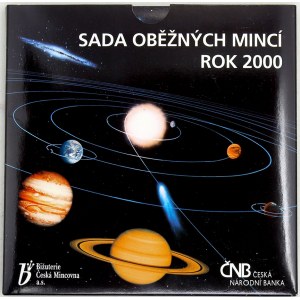 Sady mincí ČSSR - ČSFR - ČR, Sada oběžných mincí ČR 2000