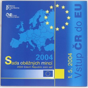 Sady mincí ČSSR - ČSFR - ČR, Sada oběžných mincí ČR 2004