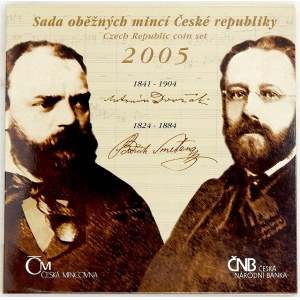 Sady mincí ČSSR - ČSFR - ČR, Sada oběžných mincí ČR 2005