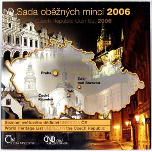Sady mincí ČSSR - ČSFR - ČR, Sada oběžných mincí ČR 2006