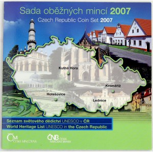 Sady mincí ČSSR - ČSFR - ČR, Sada oběžných mincí ČR 2007