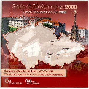Sady mincí ČSSR - ČSFR - ČR, Sada oběžných mincí ČR 2008