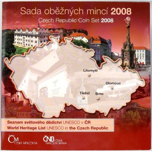 Sady mincí ČSSR - ČSFR - ČR, Sada oběžných mincí ČR 2008