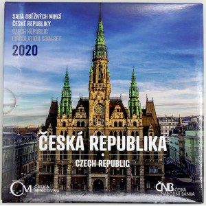 Sady mincí ČSSR - ČSFR - ČR, Sada oběžných mincí ČR 2020